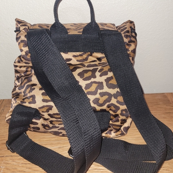 Lauren Ralph Lauren Leopard Print Mini Shoulder Back Pack - Picture 2 of 8